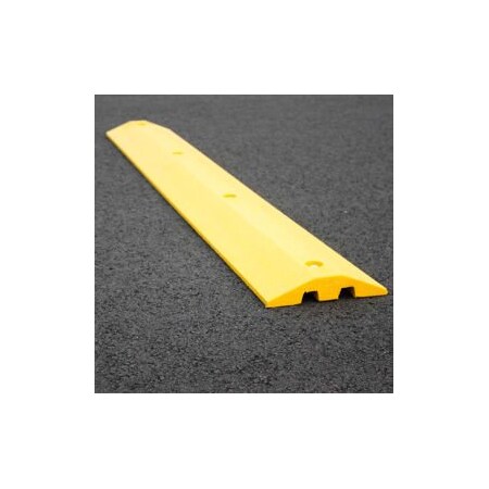 Plastics R Unique Yellow Speed Bump with Cable Protection & Hardware - 48in Long 21048SBY